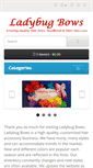 Mobile Screenshot of ladybugbows.com